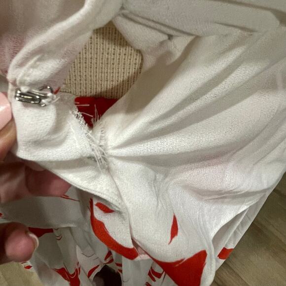 Vintage Patty O'Neill Rose Print Skirt Top Set 70s Flare Size 9 Small Medium - Picture 7 of 8